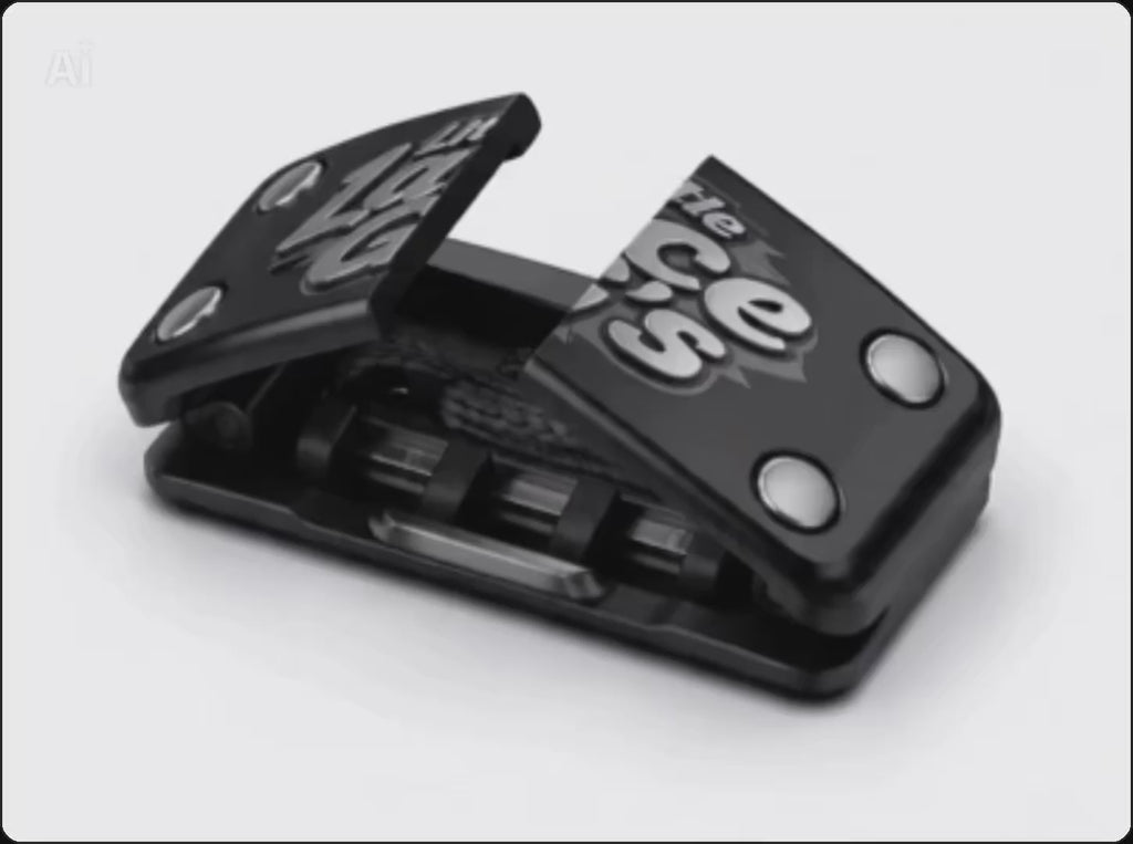 Magnetic quality shoe lace holder.